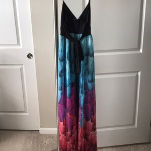 peacock maxi dress forever 21